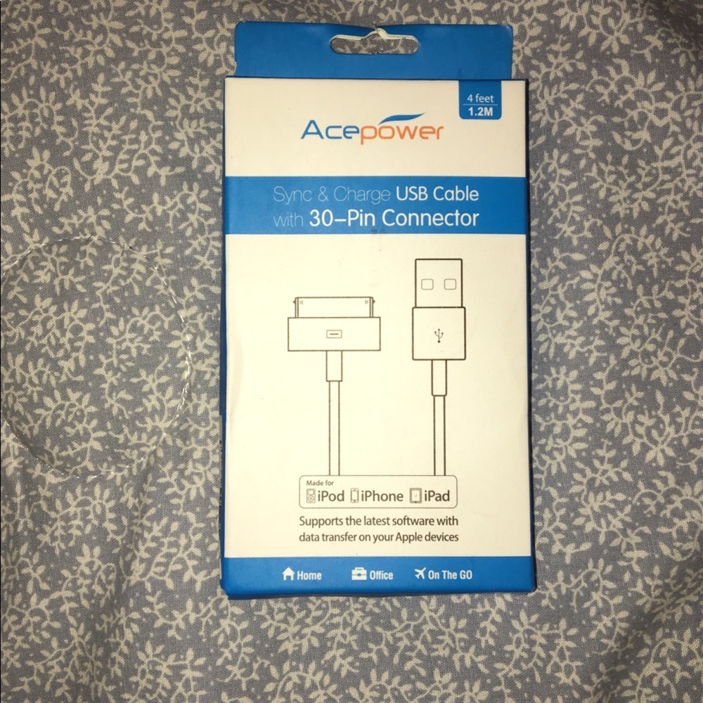 Charger cable for old iPhones/iPads/iPods